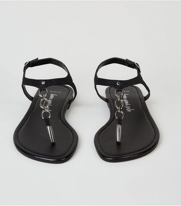 Black Flat Sandals Wide Fit on Sale, UP 