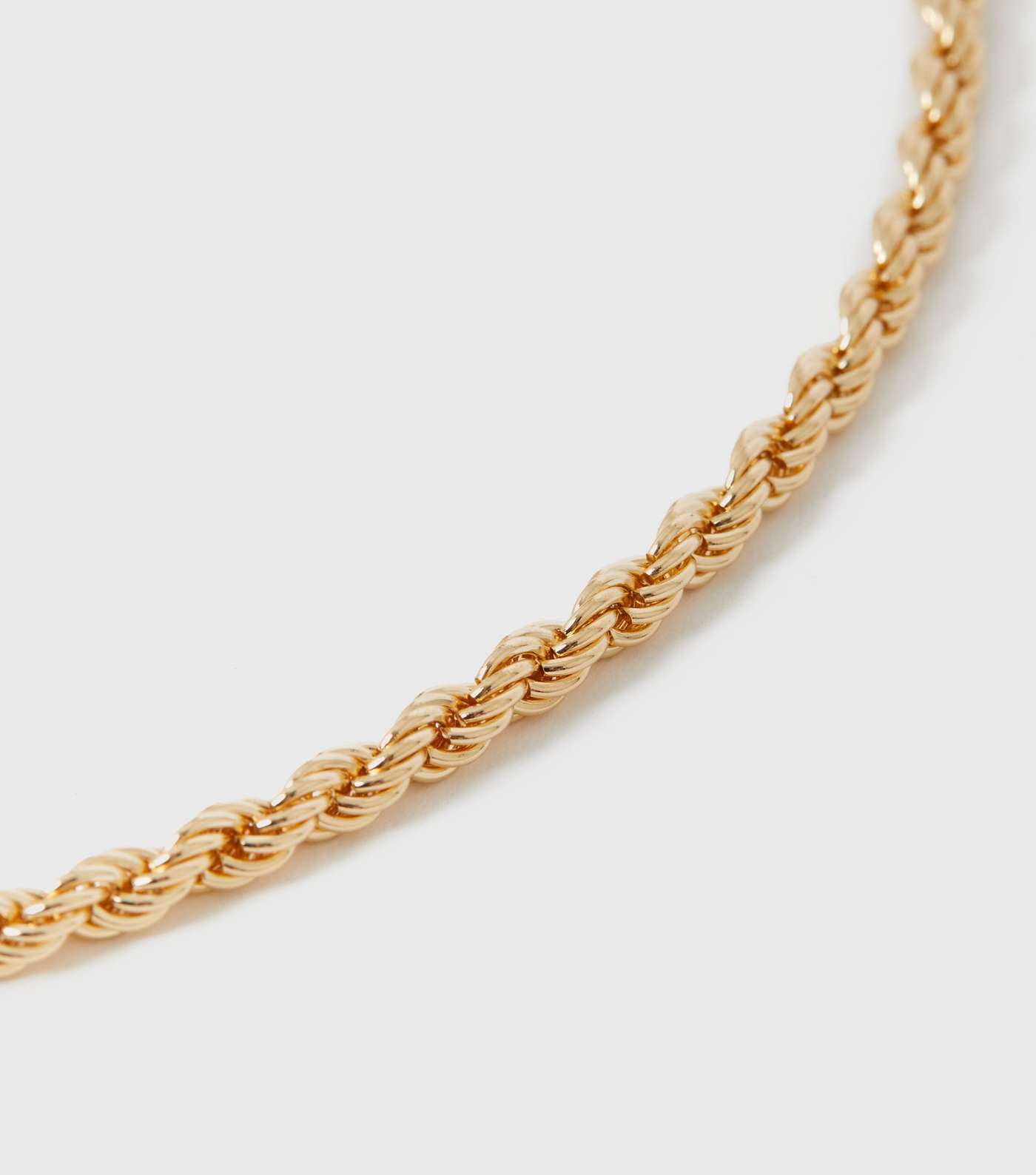 Gold Chunky Plaited Necklace Image 3