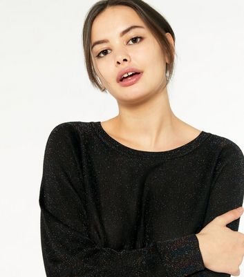black glitter jumper