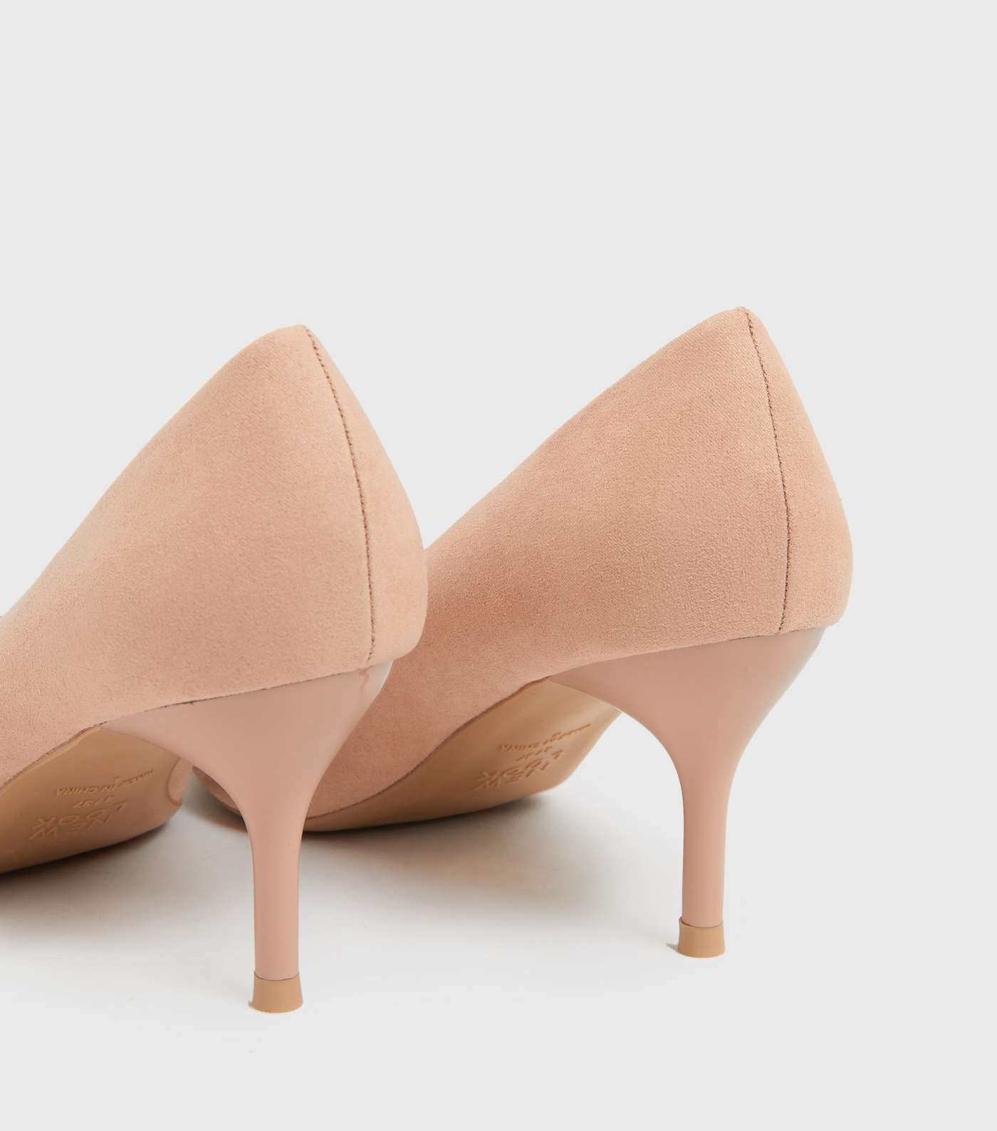 Pale Pink Pointed Stiletto Heel Court Shoes Image 4