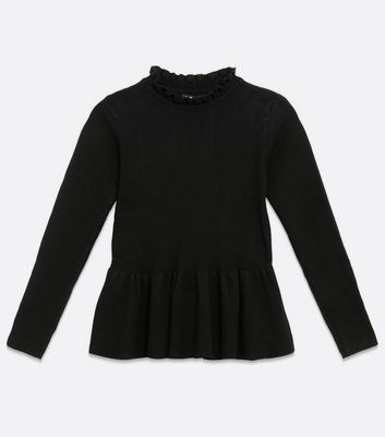 Black peplum clearance jumper