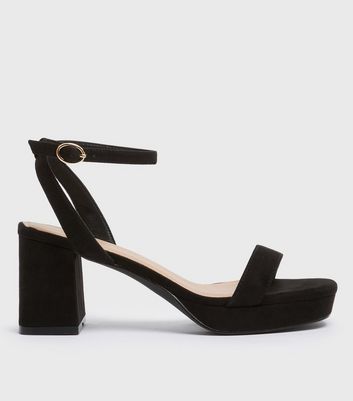 new look block heel shoes