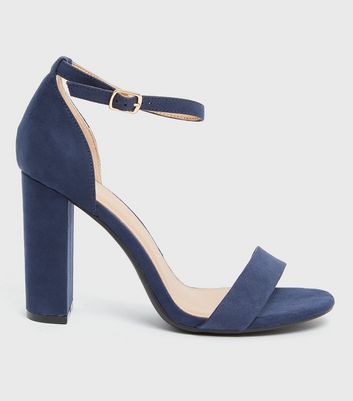 navy peep toe heels wide fit