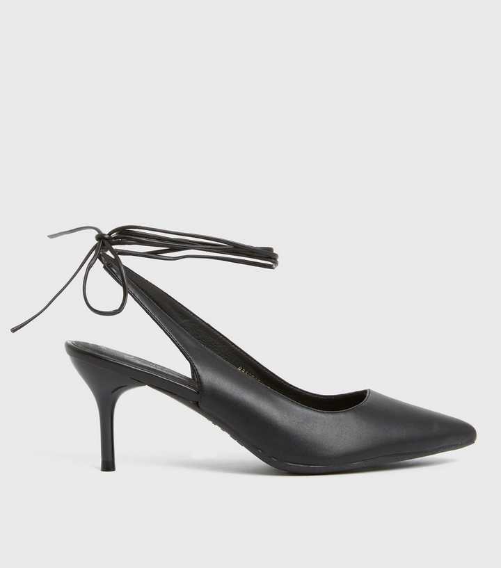 Court shoes with ties - Black - Ladies