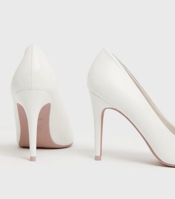BNWT Ladies New Look High Heels Court Pink White SiZe 6 / 39 | eBay