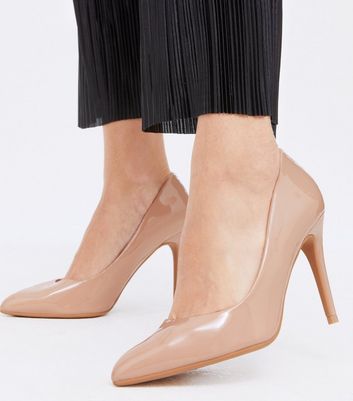 Pale Pink Patent Stiletto Heel Court 