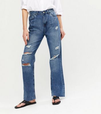 flare jeans ripped