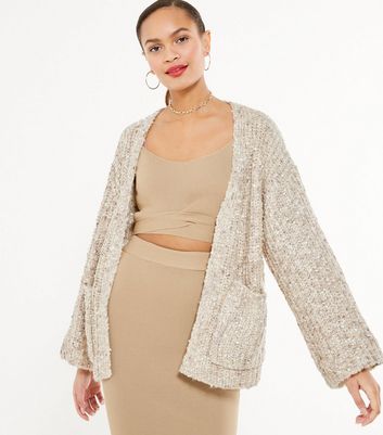 stone oversized cardigan