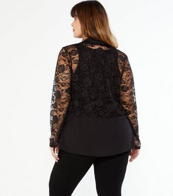 lace waterfall jacket