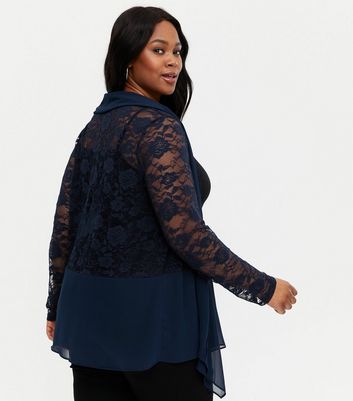 navy waterfall jacket plus size