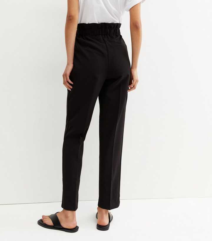 Topshop Tall straight leg sweatpants in black