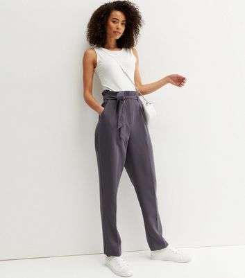 Grey | Elasticated Waist Pull-On Stretch Trouser | WoolOvers UK