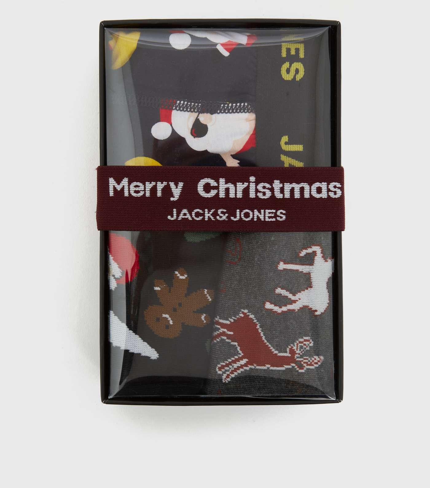 Jack & Jones Multicoloured Christmas Boxers and Socks Set 