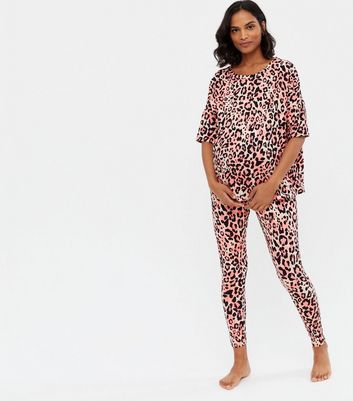 Maternity Pink Leopard Print Soft Touch 