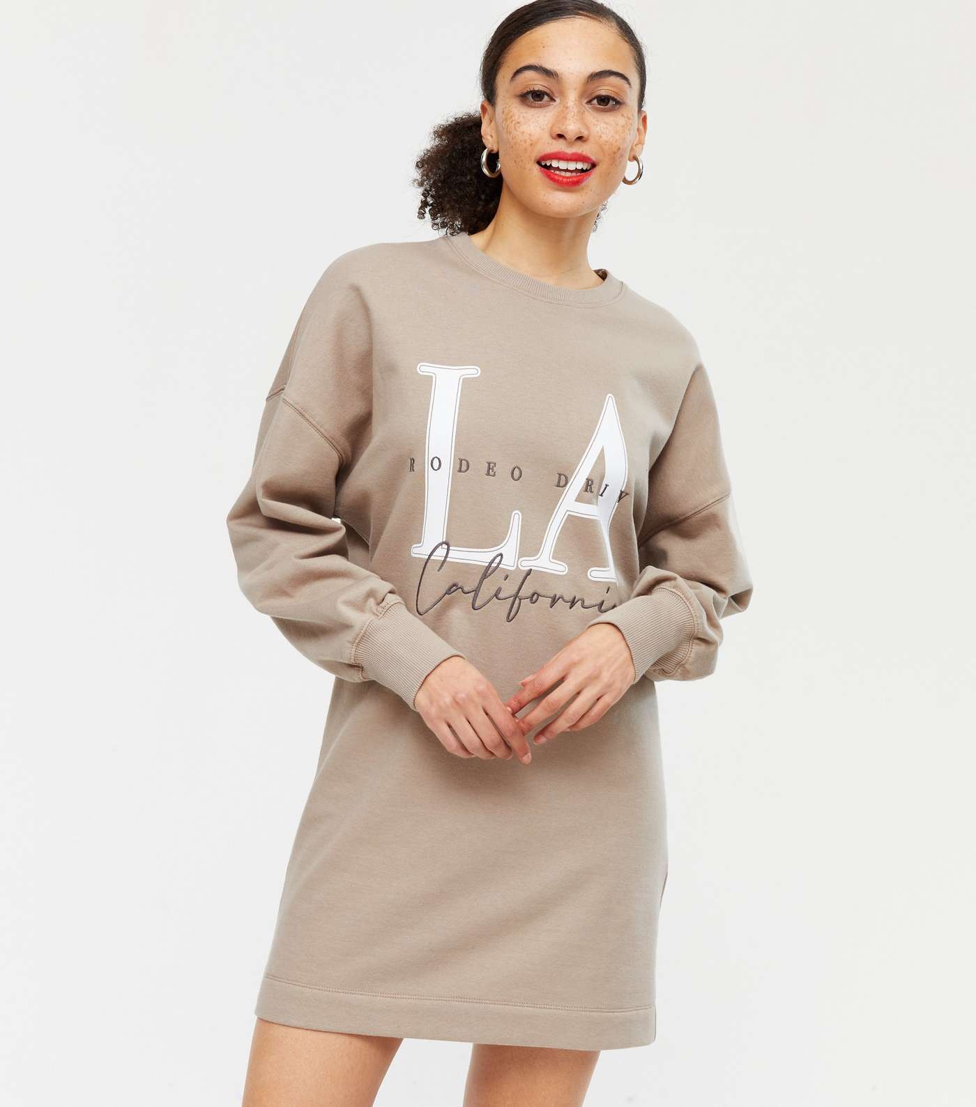 Mink LA Logo Sweatshirt Dress