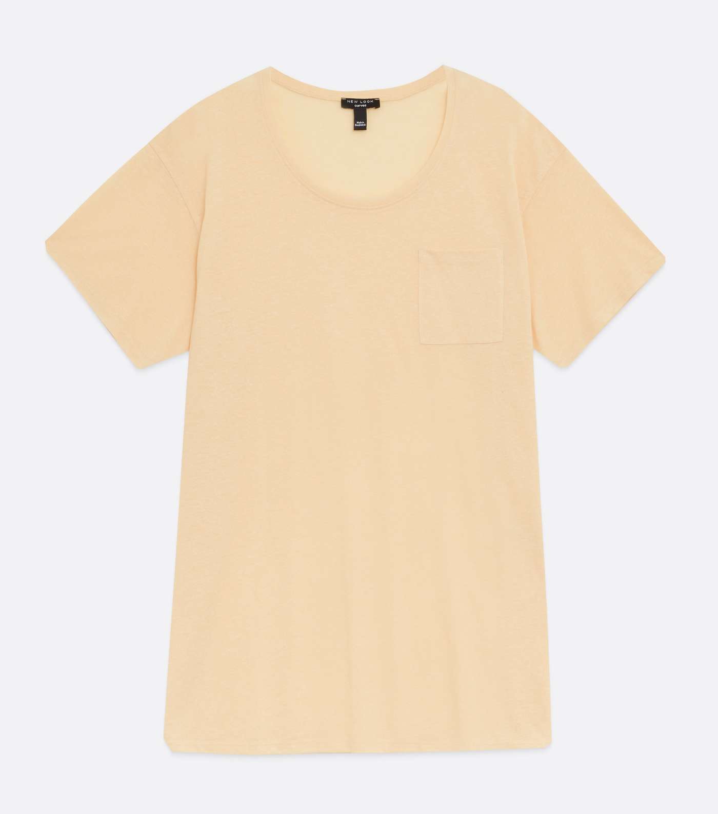 Curves Yellow Pocket Front T-Shirt Image 5