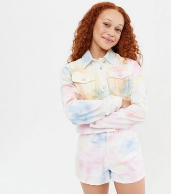 multi coloured denim jacket