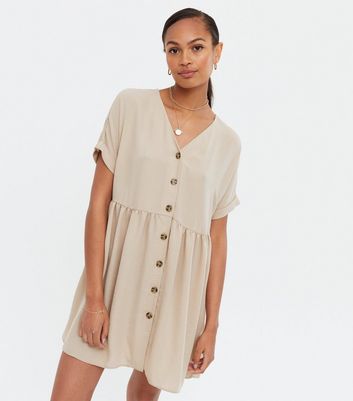 button smock dress