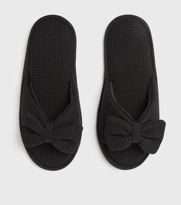 cheap black slippers