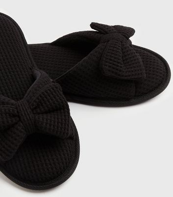 bow slider slippers