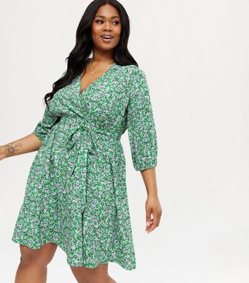 Crepe store wrap dress