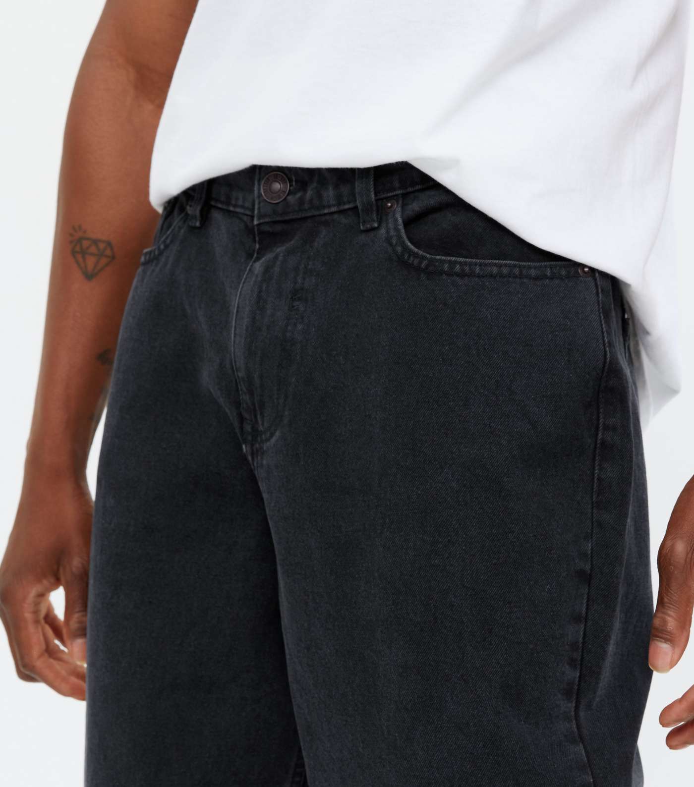 Black Baggy Fit Jeans Image 3