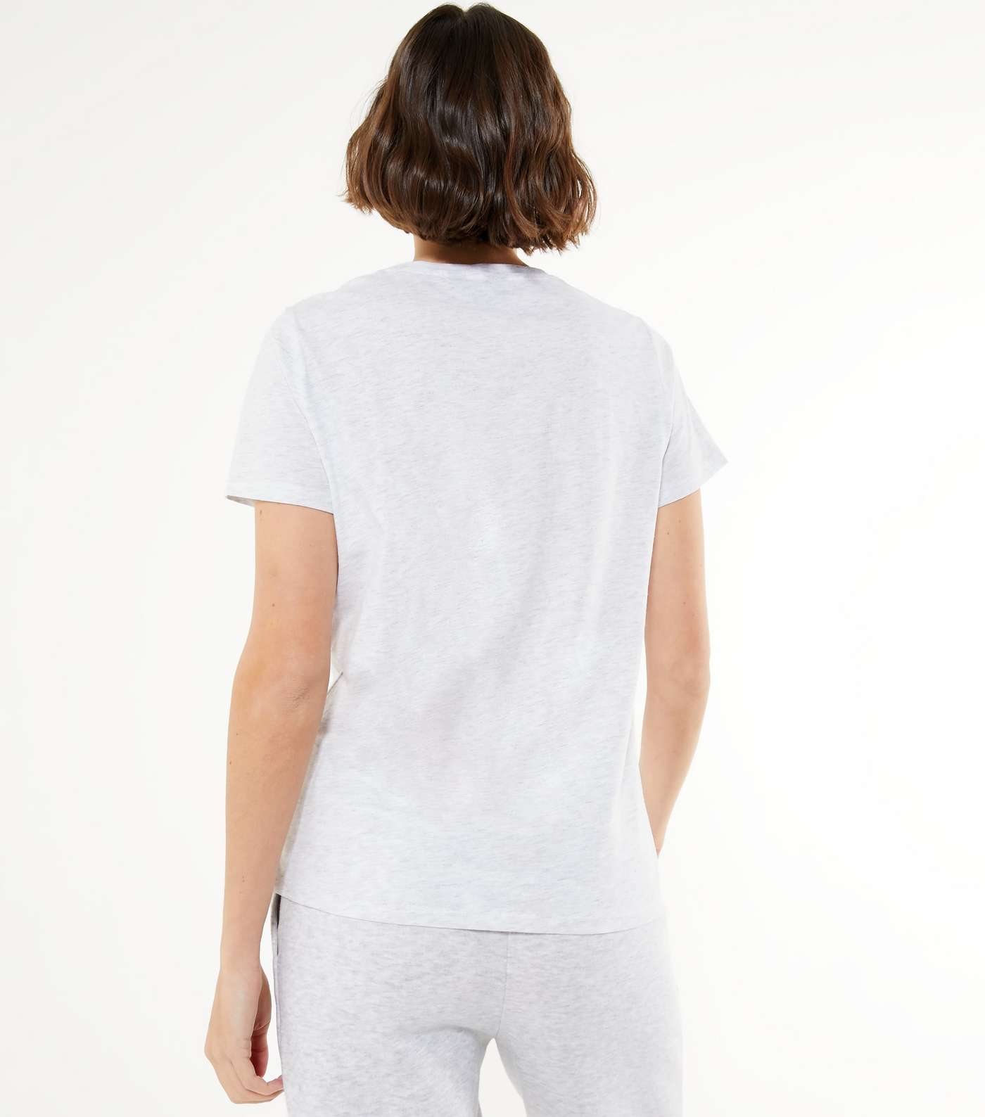 Grey Marl Au Revoir 2020 Logo T-Shirt  Image 3