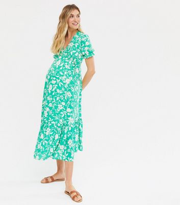 New look best sale green maternity dress