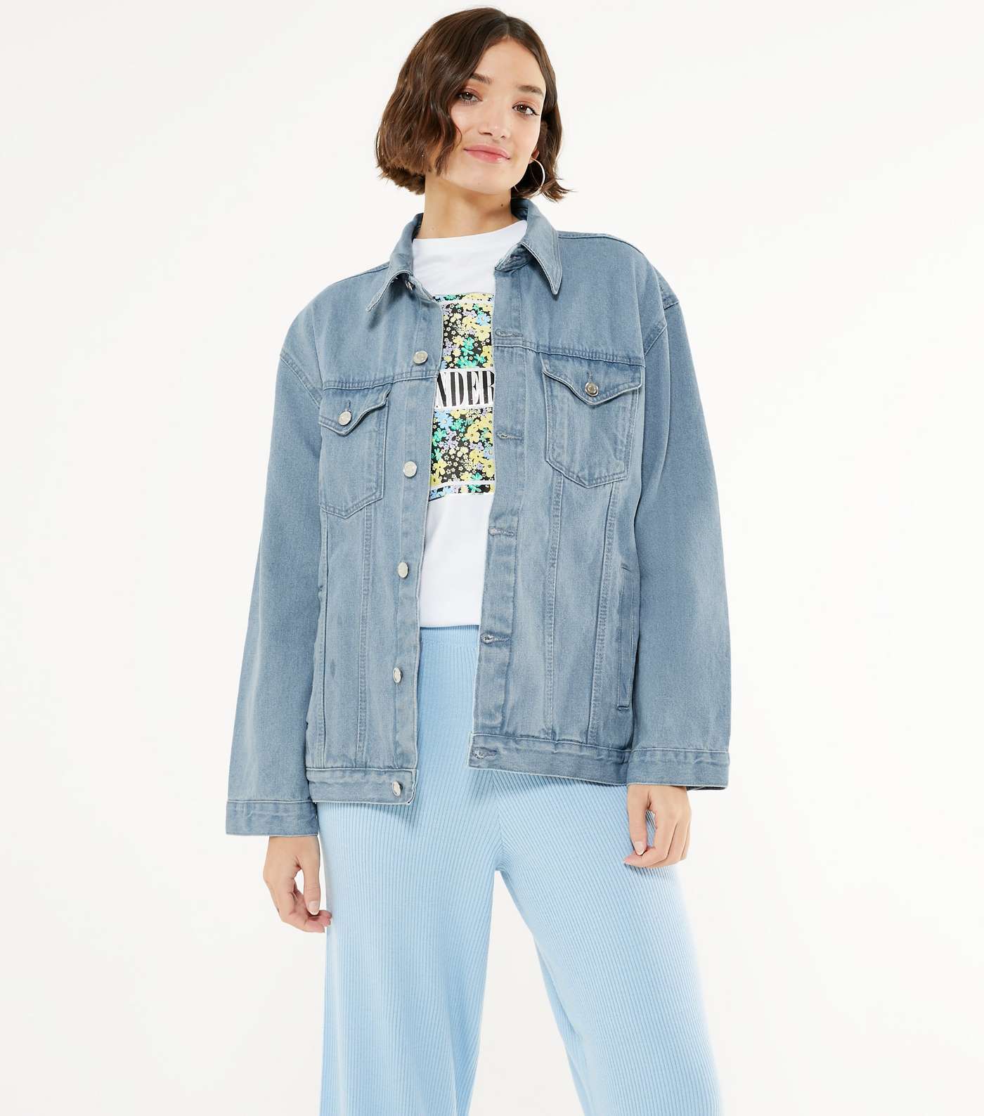 Wednesday's Girl Blue Oversized Denim Jacket