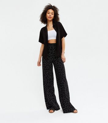 High waisted black trousers tall Clearance