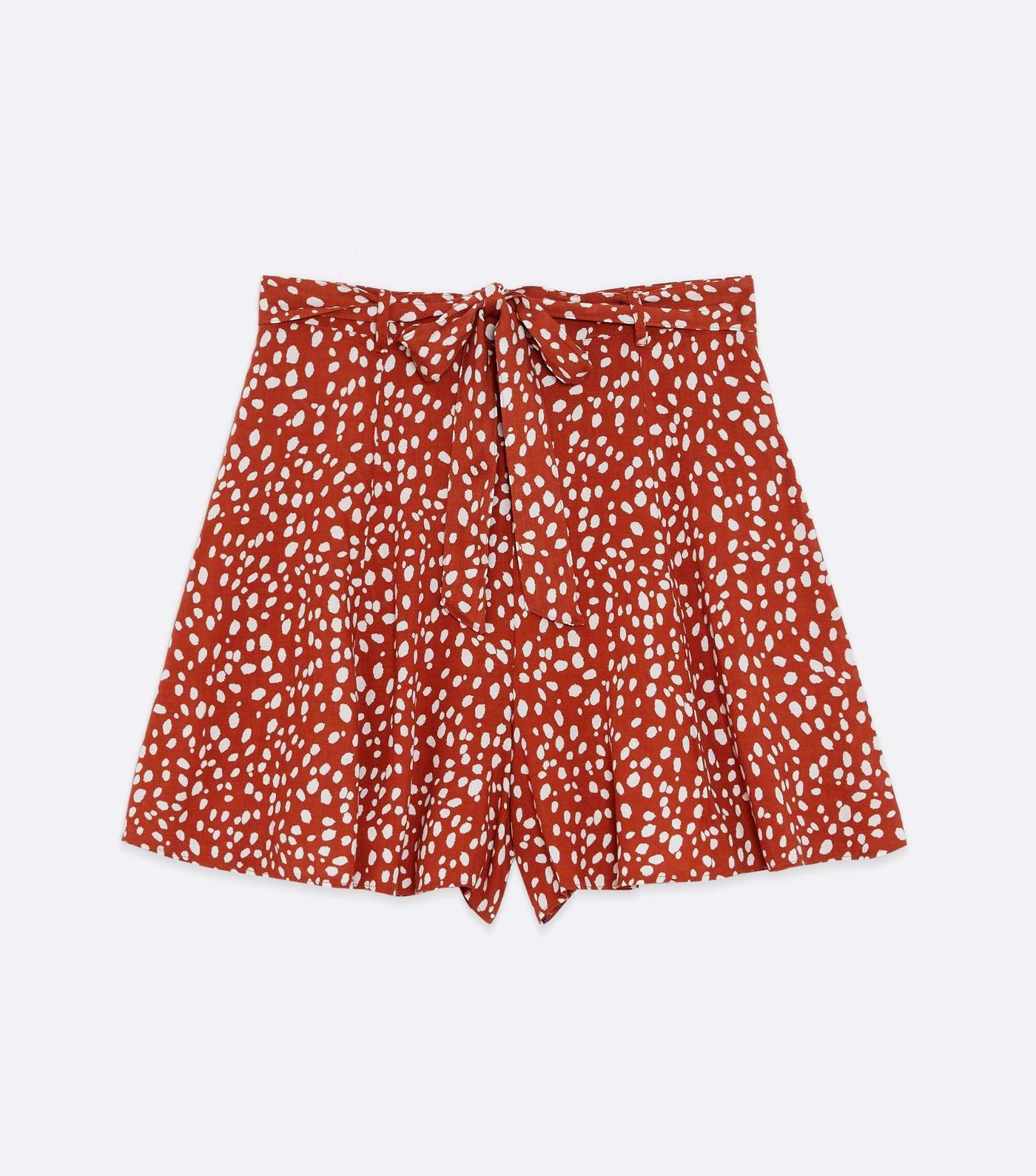 Tall Rust Spot Belted Flippy Shorts Image 5