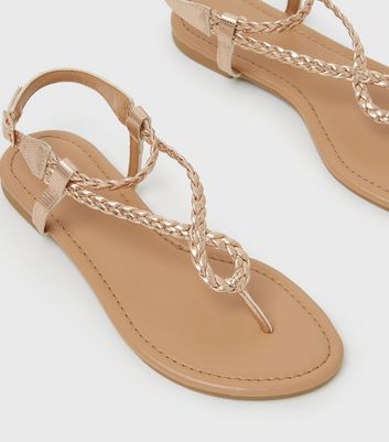 Girls rose gold sandals sale