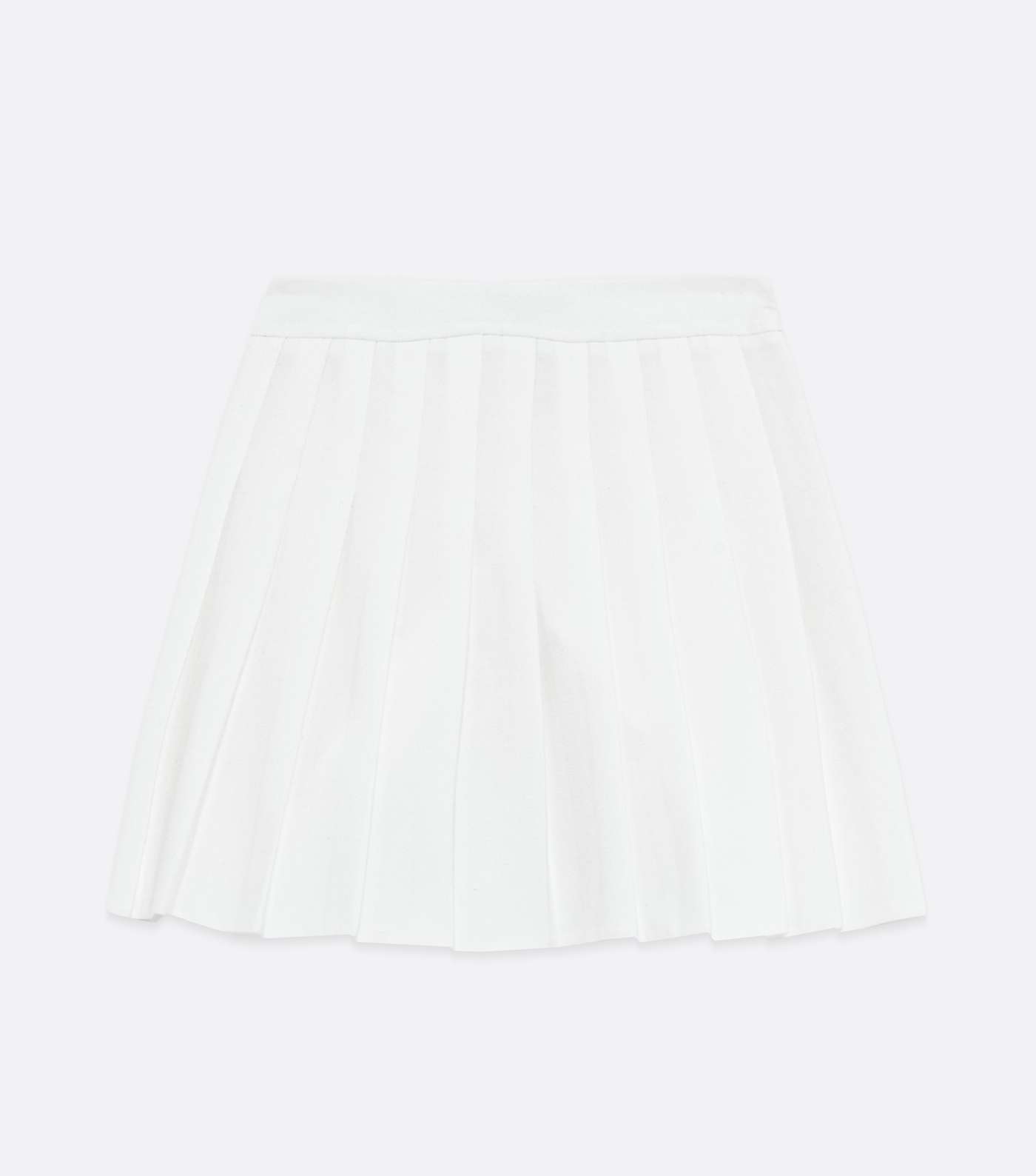 Girls White Pleated Mini Tennis Skirt Image 5