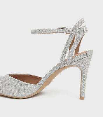 Silver strappy sale shoes new look