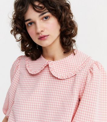 Frill Collar Puff Sleeve Blouse 