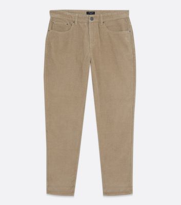 Tan Cord Tapered Trousers | New Look