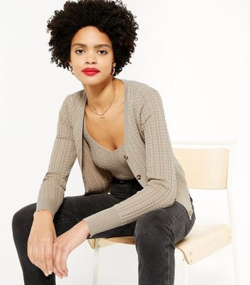 stone knit cardigan
