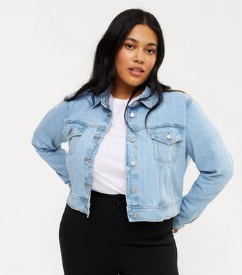 Urban Bliss Curves Pale Blue Denim Crop 