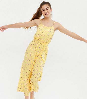 Girls cheap mustard jumpsuit