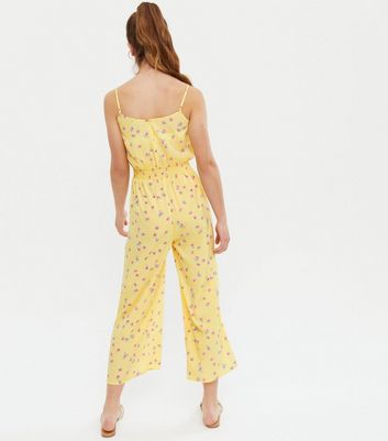 yellow jumpsuit new look