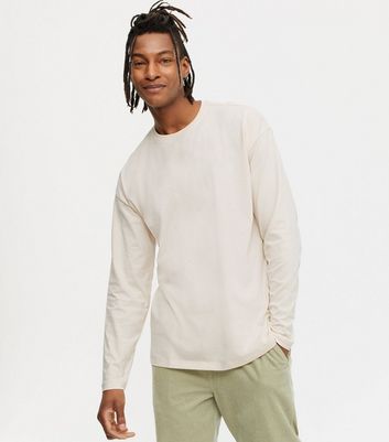 Cream Long Sleeve T-Shirt | New Look