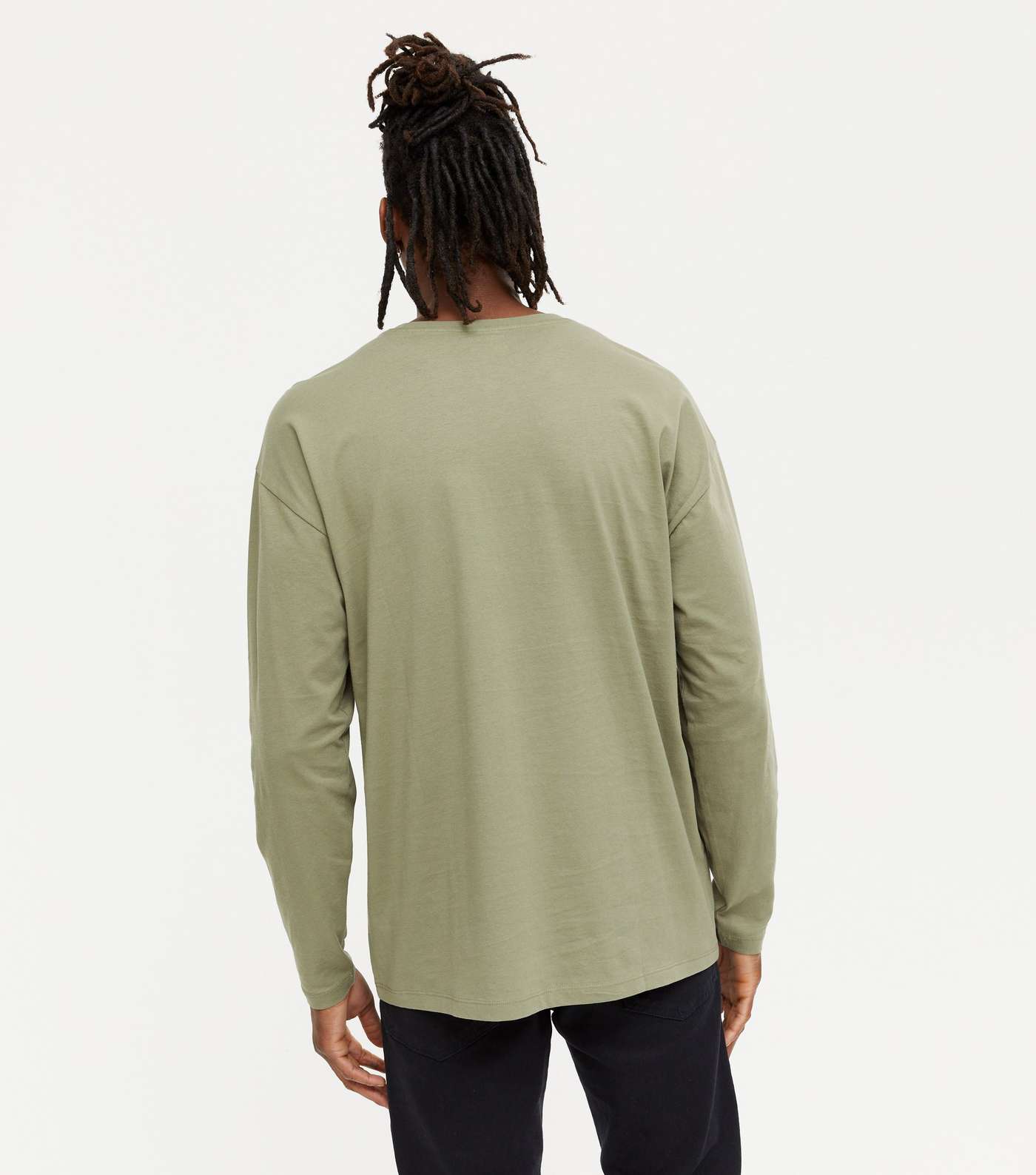 Olive Long Sleeve T-Shirt Image 4
