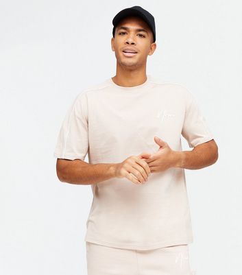 Pink NLM Logo Spliced T-Shirt | New Look