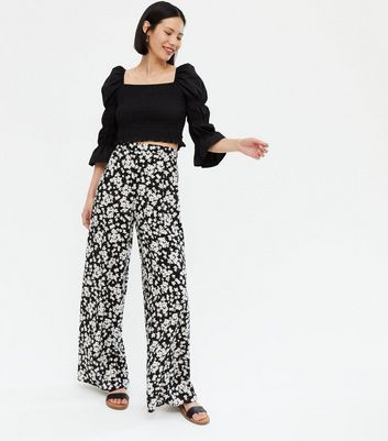 new look split leg trousers
