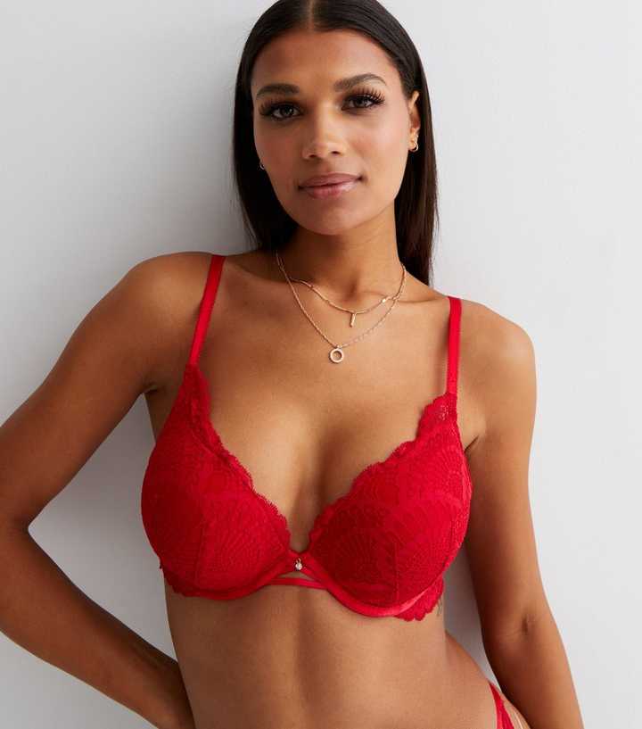 Guess BELLE - Push-up bra - planet red/red 