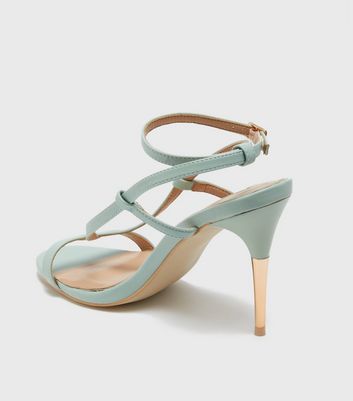 mint heeled sandals