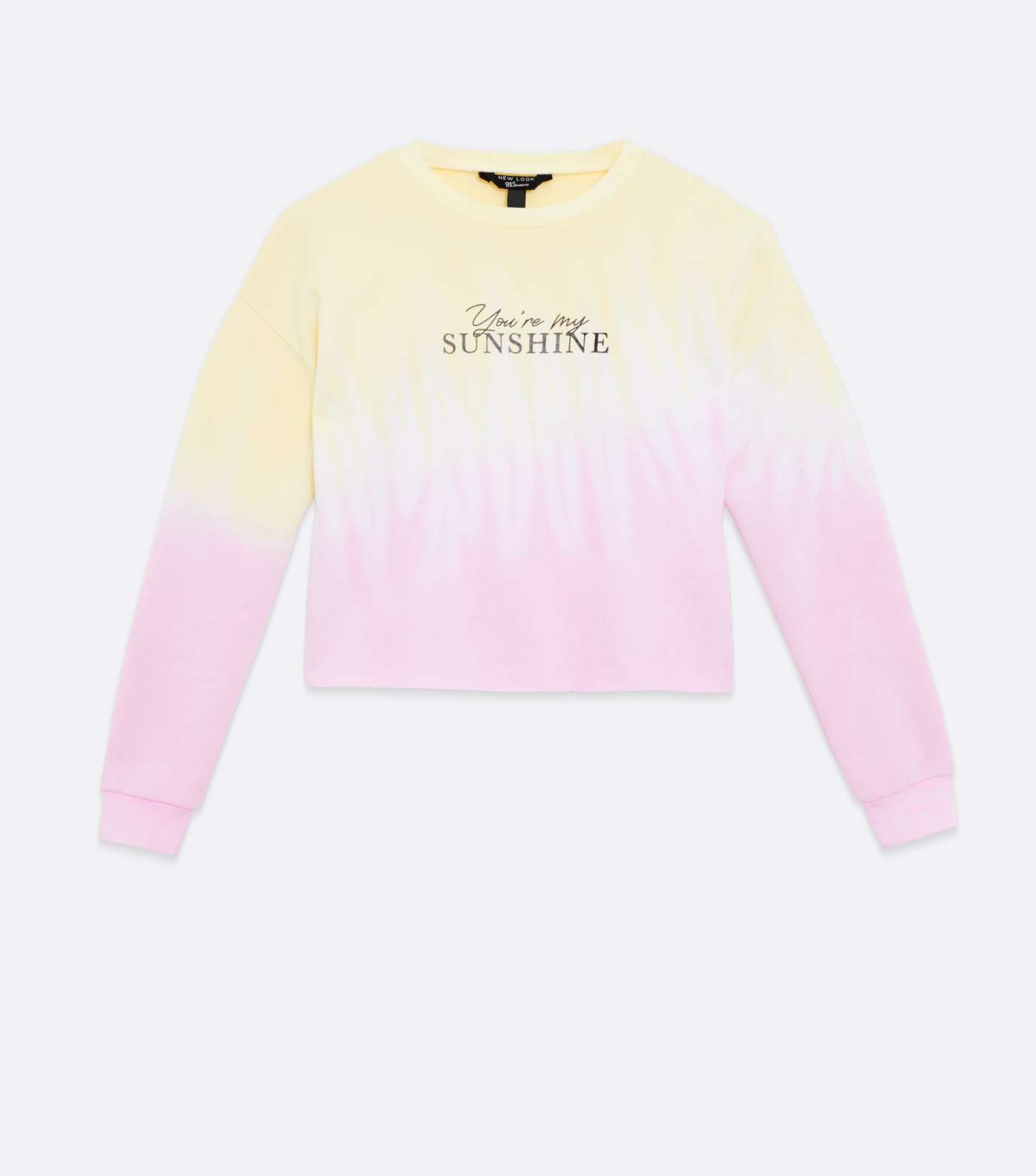 Girls Pink Ombré Sunshine Logo Sweatshirt Image 5