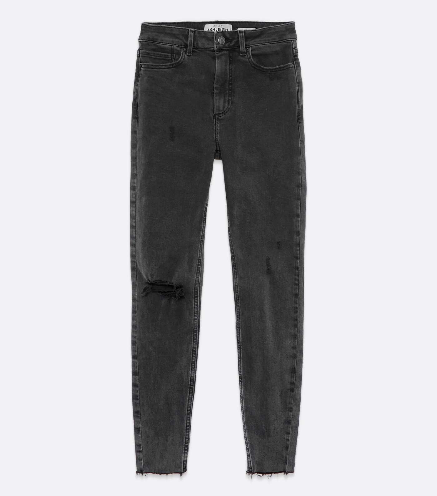 Black Ripped High Rise Ashleigh Skinny Jeans Image 5