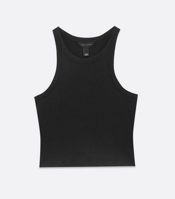 Black Racer Crop Vest | New Look