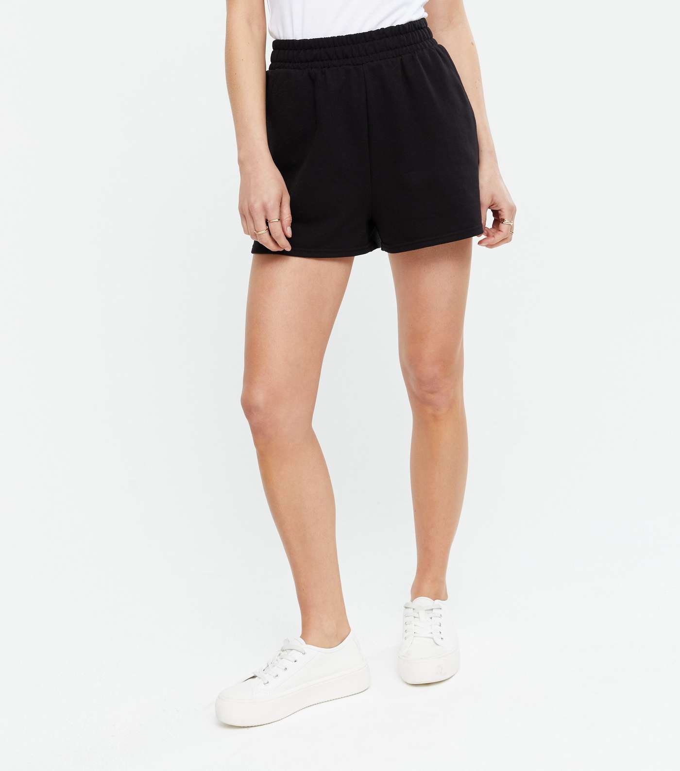 Black Jersey Shorts  Image 2